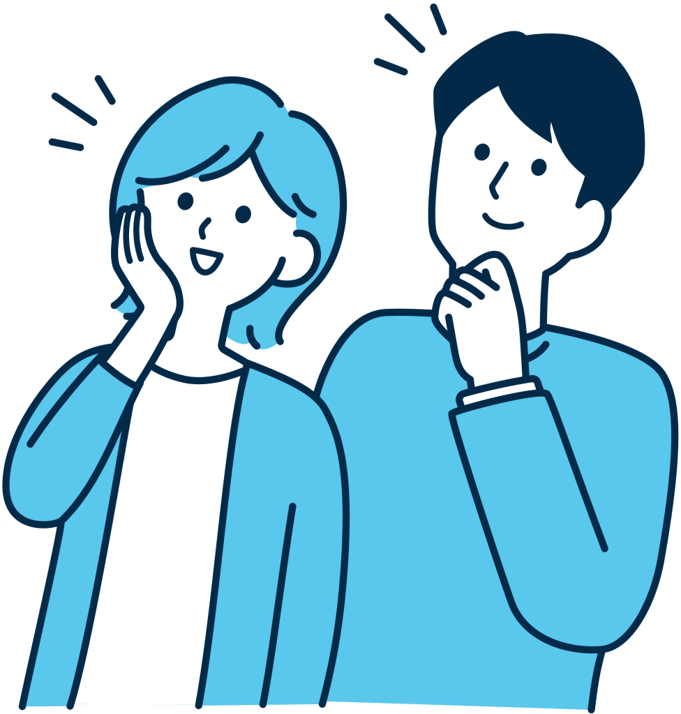 将来を見据えて考える創業検討をしている男女