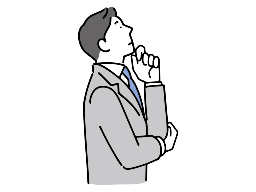 考える男性